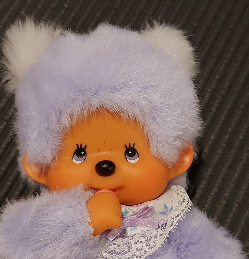 Rare Monchhichi 7.5" Girl Plush Doll Collectible Sekiguchi Toy NEW - Picture 3 of 11